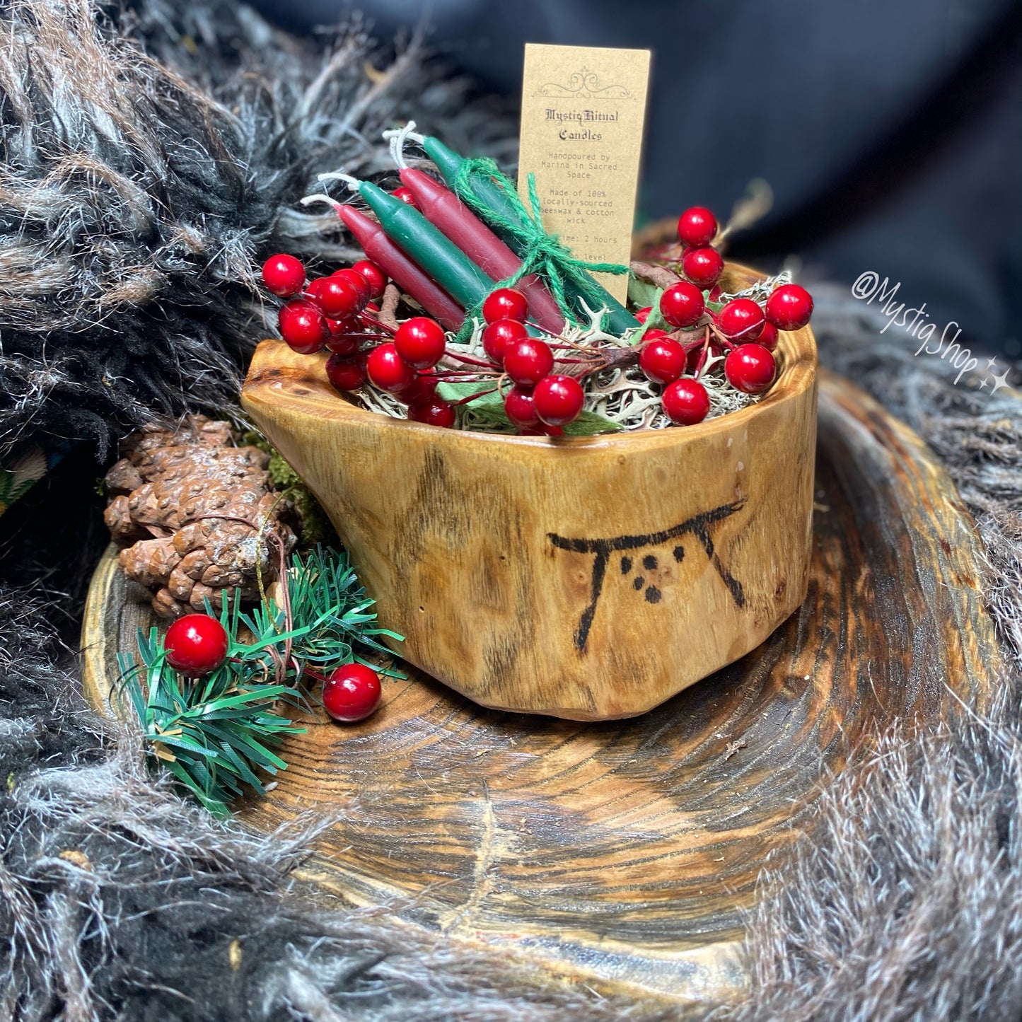 🌲Handmade Yule Bowl 1
