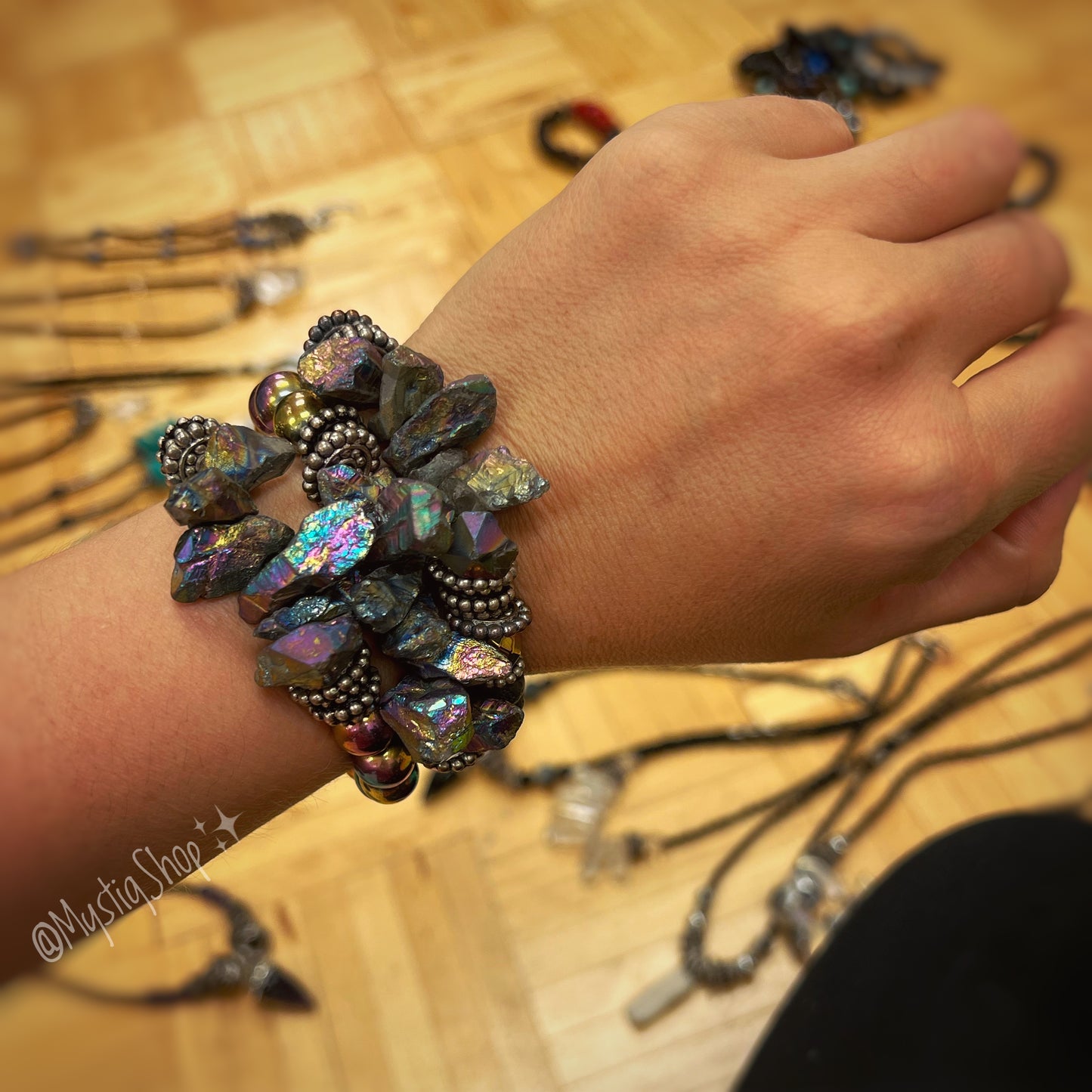 🌈Rainbow Chunk Bracelets