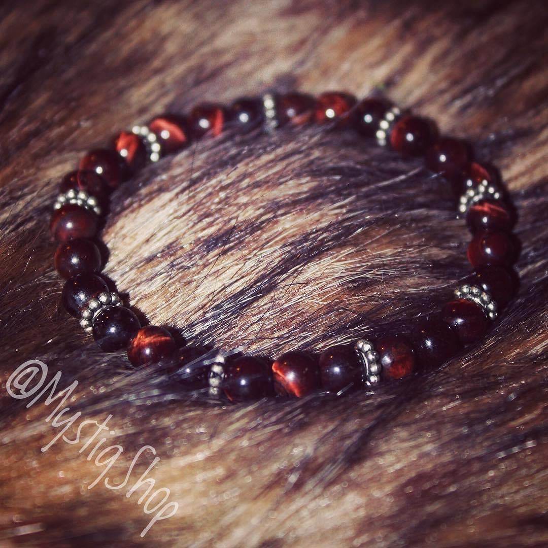 Sunny Citrine and Red Tiger’s Eye Bracelet Stack