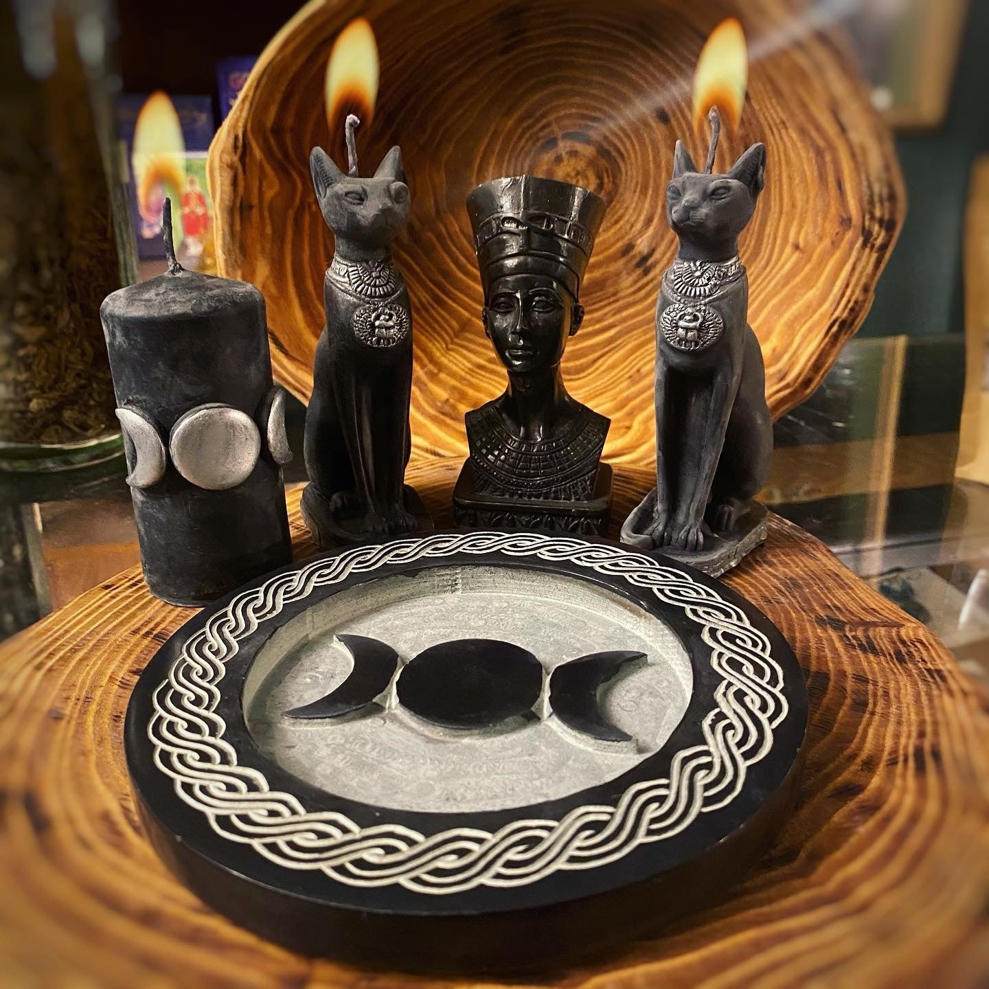 🕯Bast Kitty Beeswax Candles