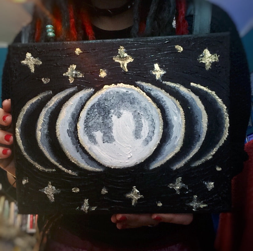 Oil Painting: "Ancient Moon"