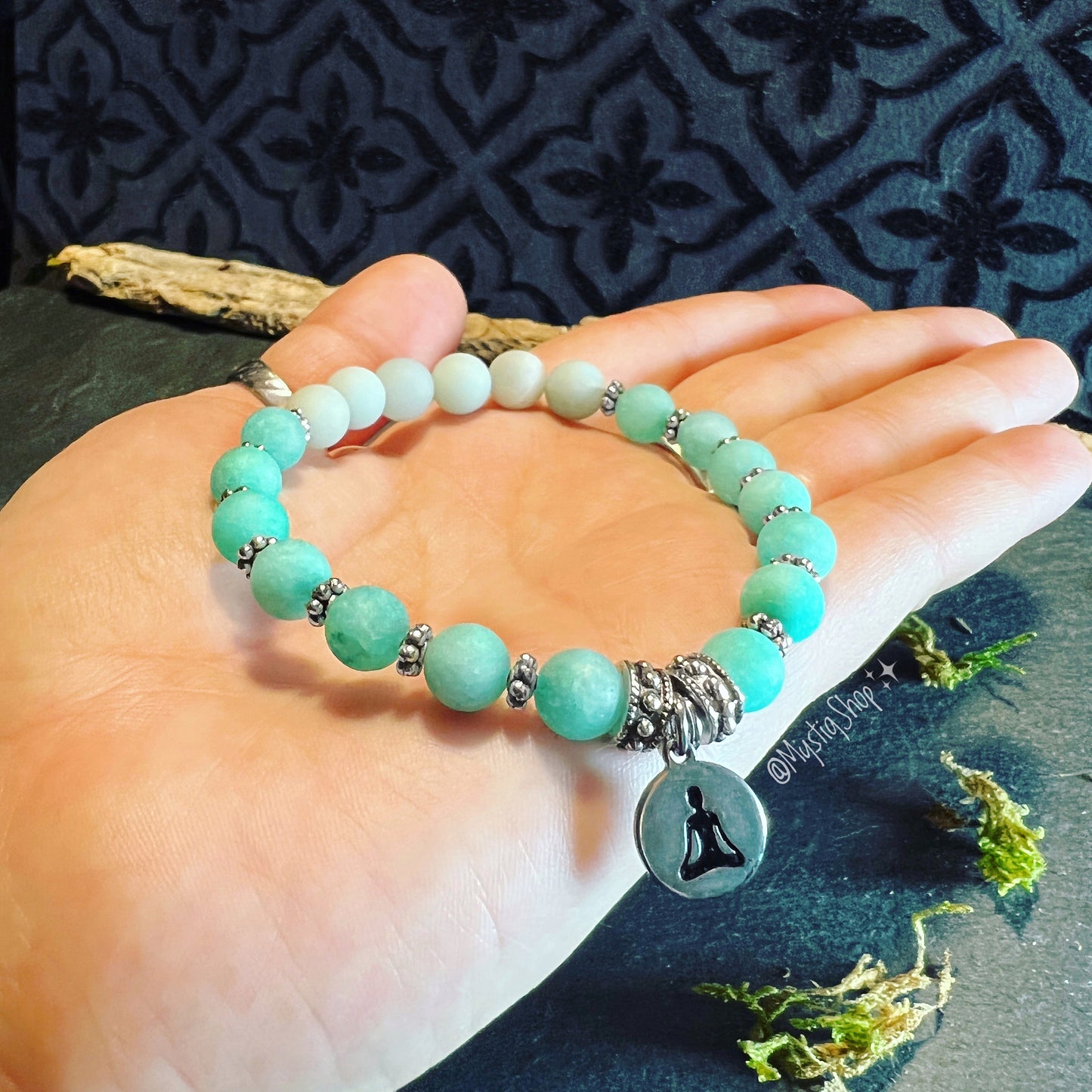 💙AGATE / AMAZONITE MEDITATION BRACELETS💙