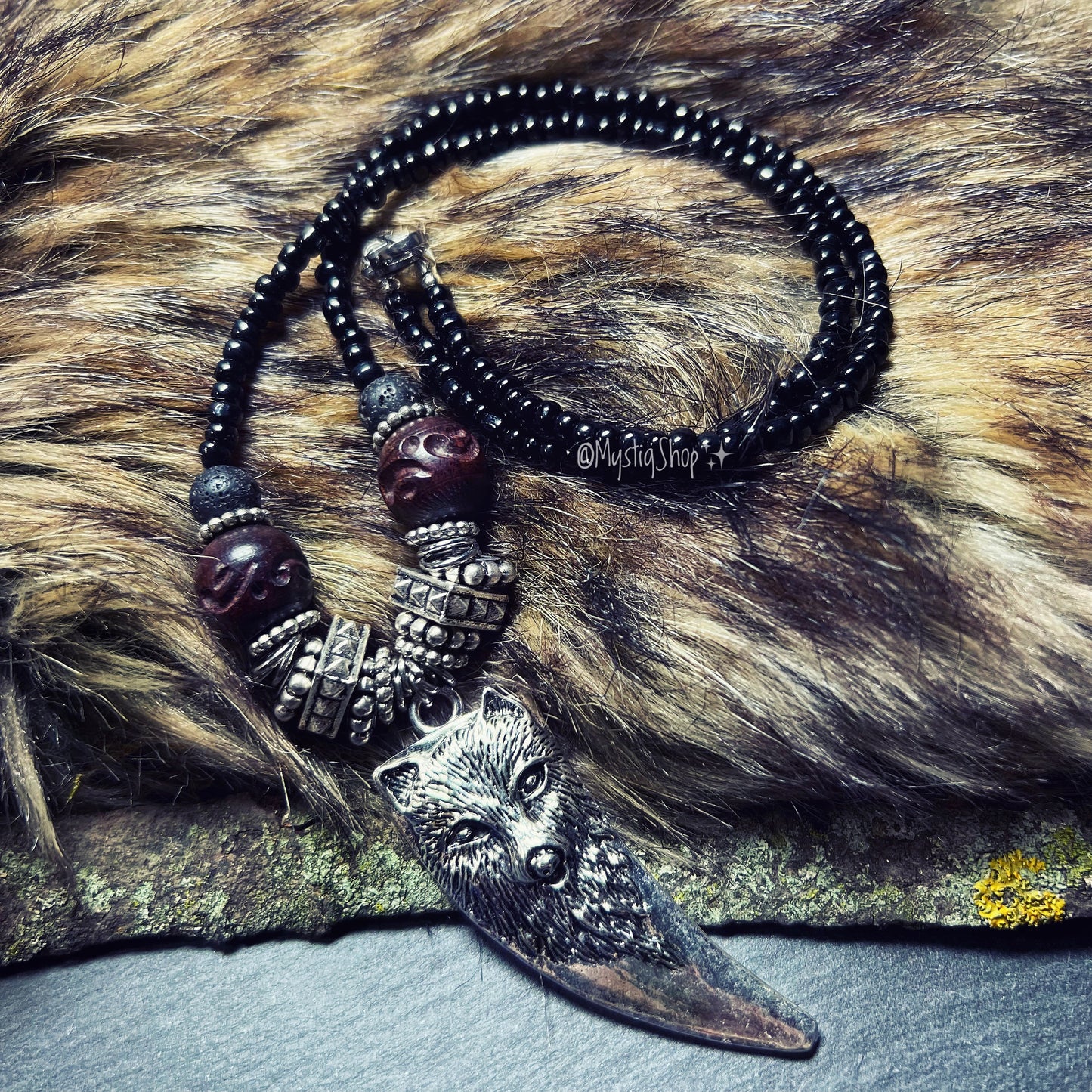 Wolf Talisman Necklace