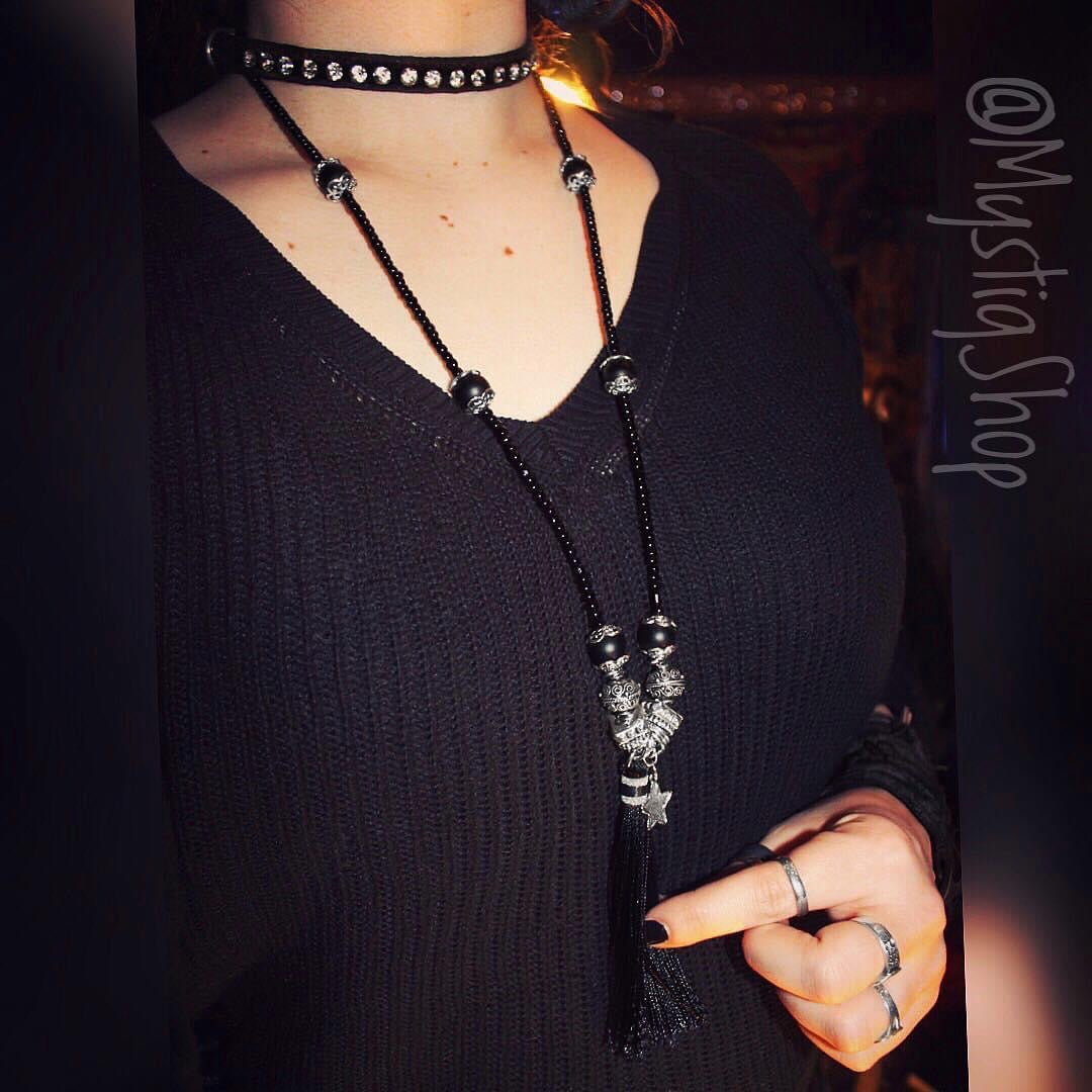Black Tassel Necklaces