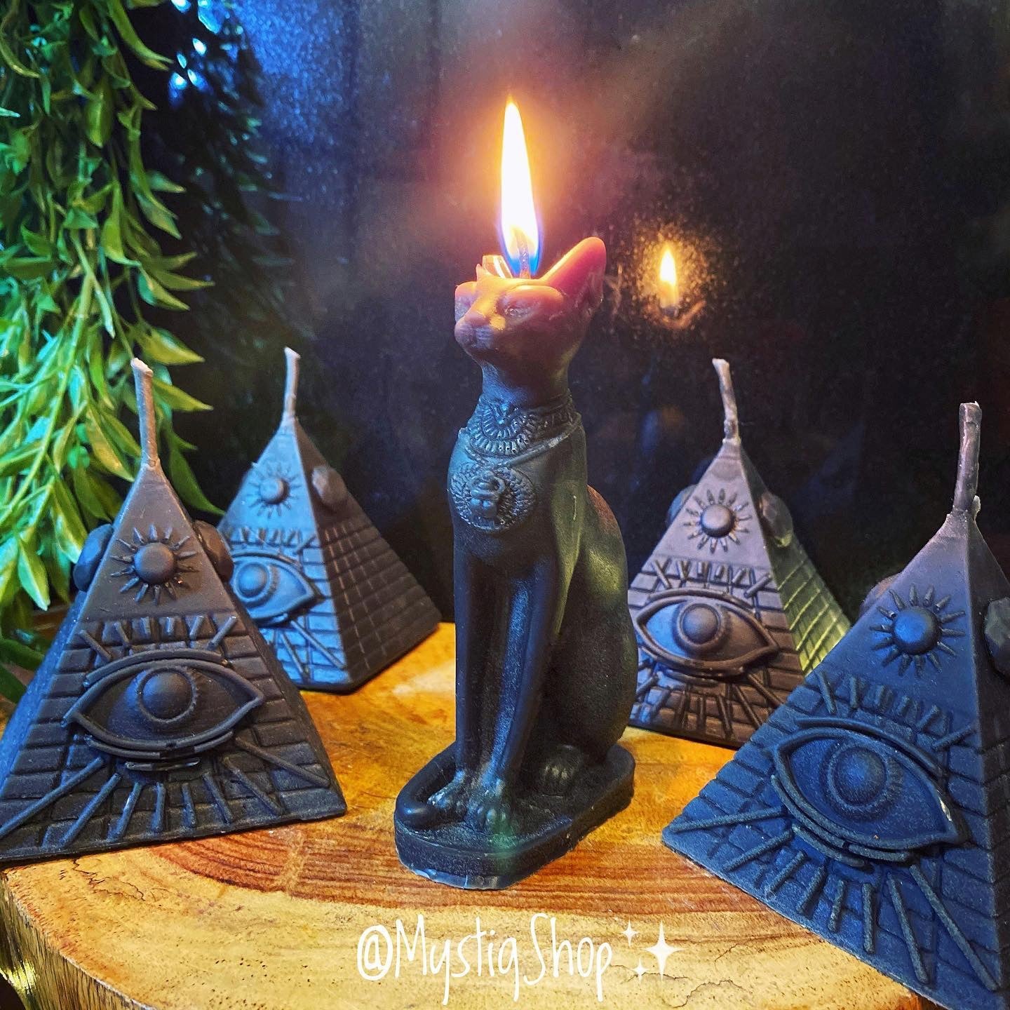 🕯Bast Kitty Beeswax Candles