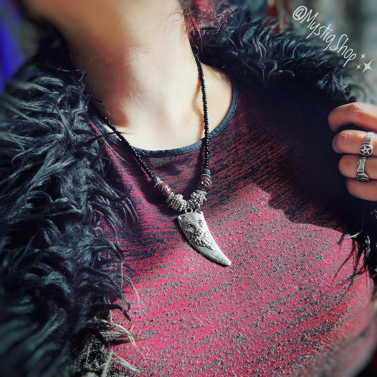 Wolf Talisman Necklace