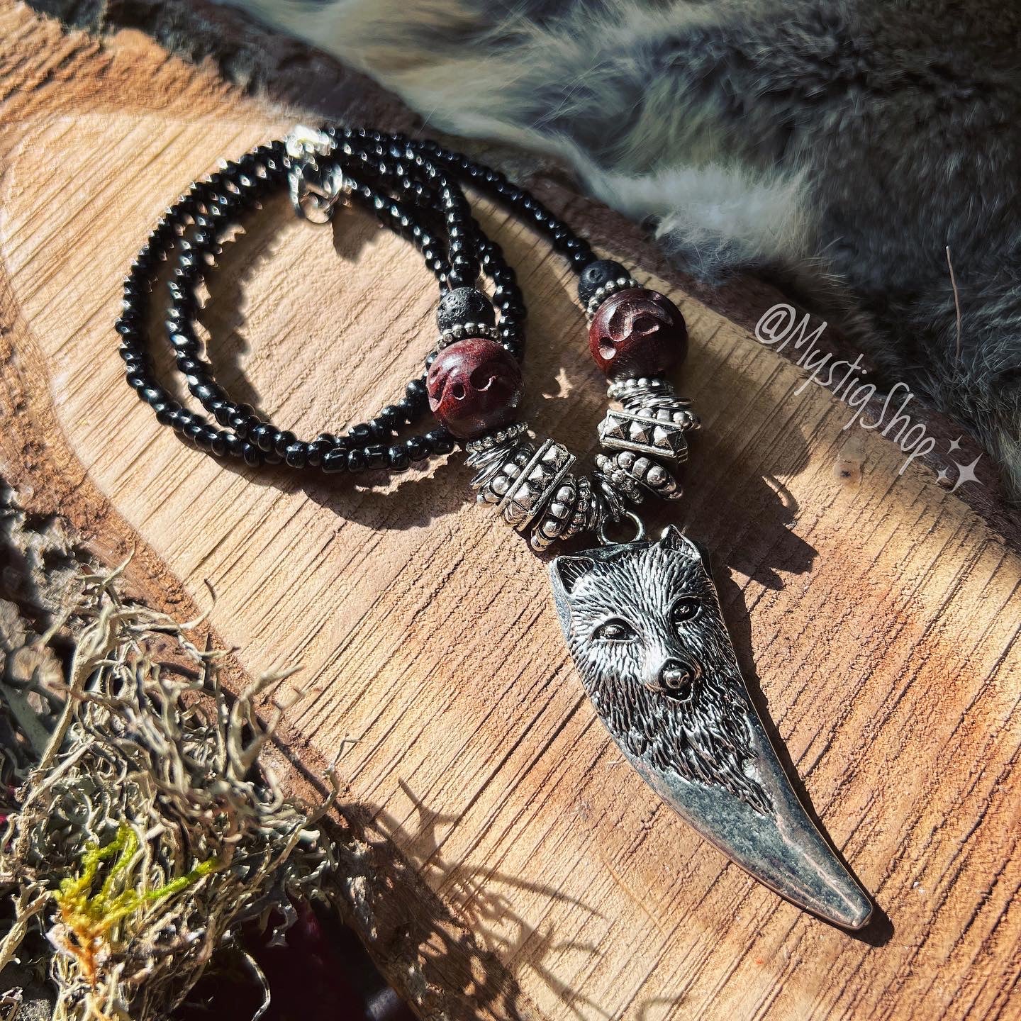 Wolf Talisman Necklace