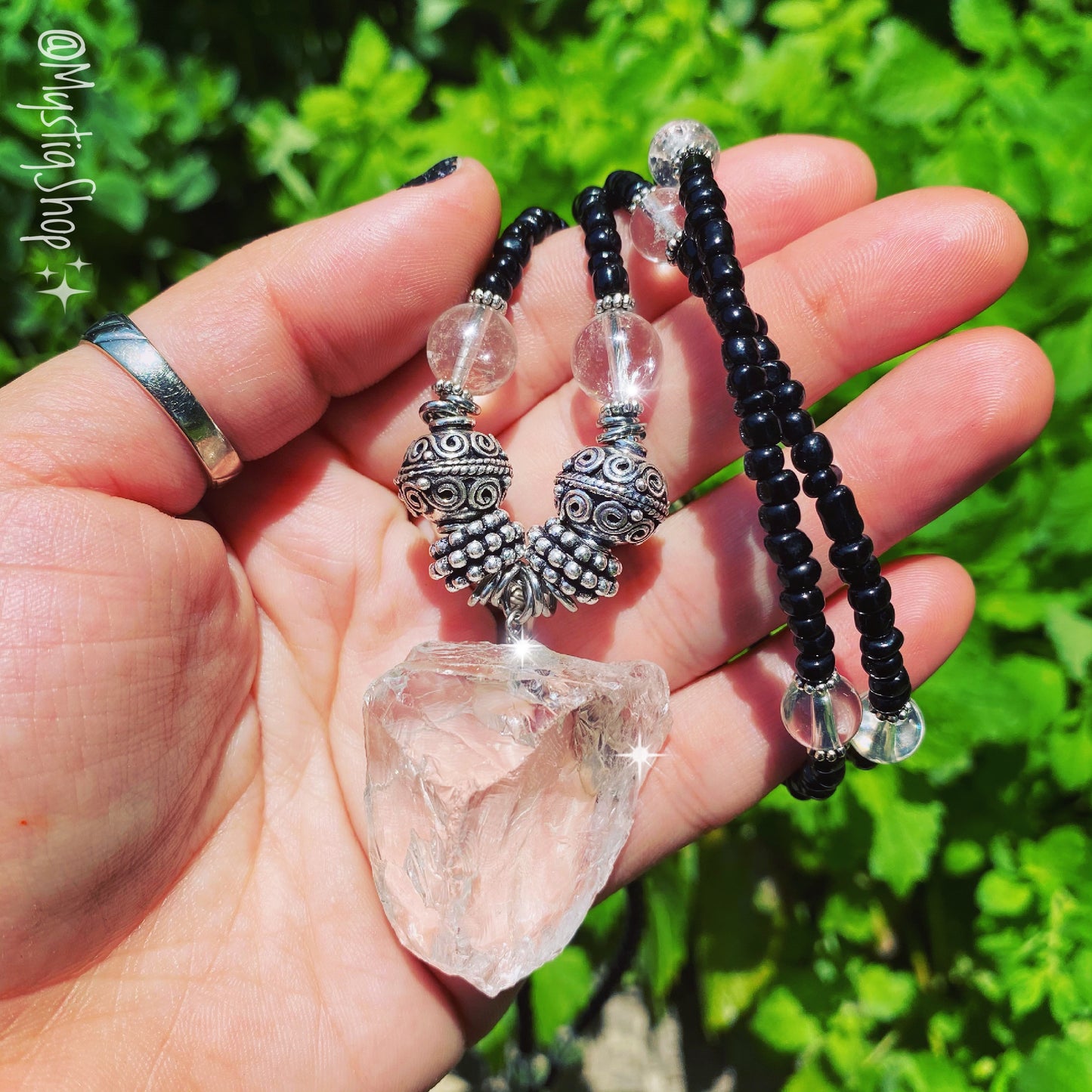 Chunky ClearQuartz Necklace