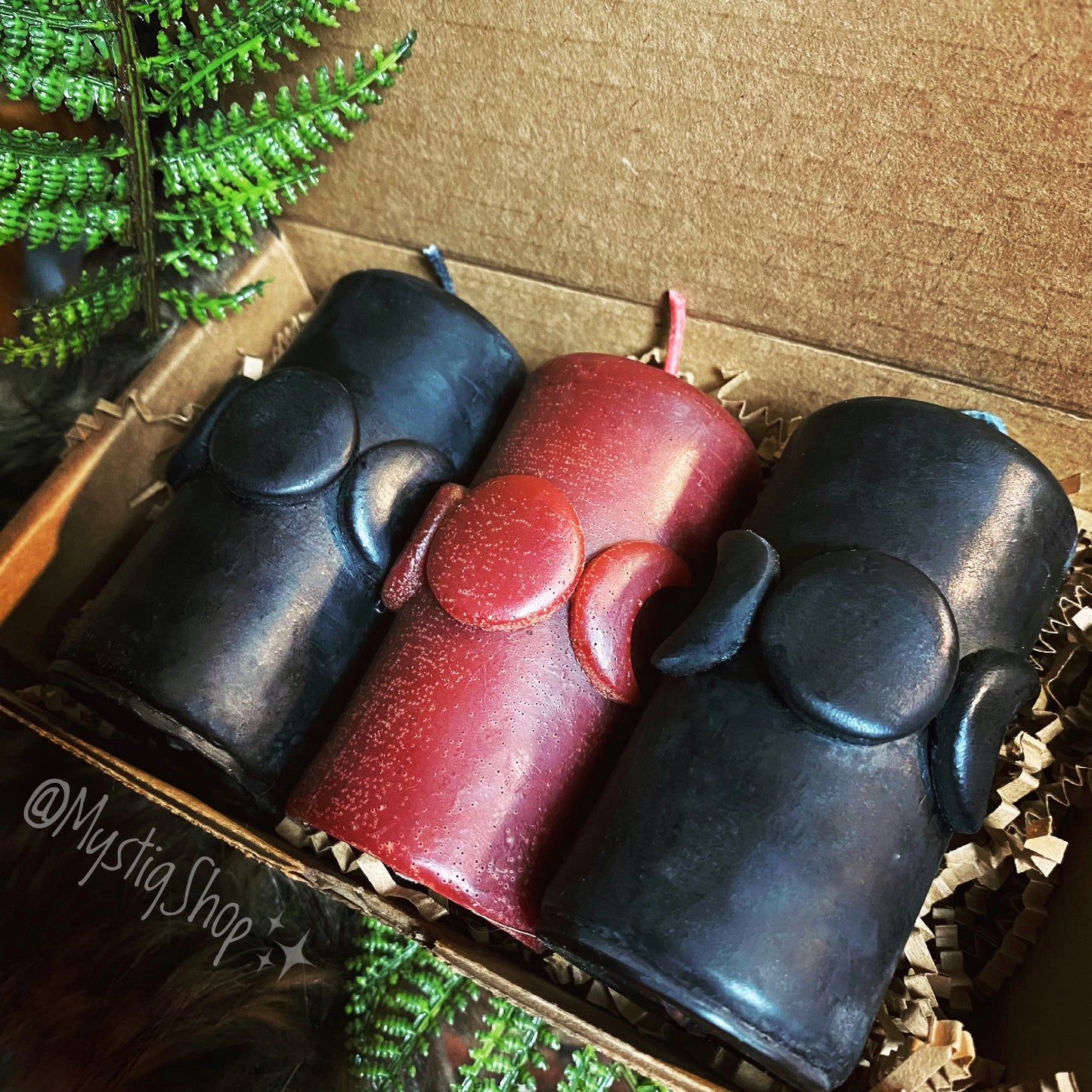 🕯Triple Moon Beeswax Candles