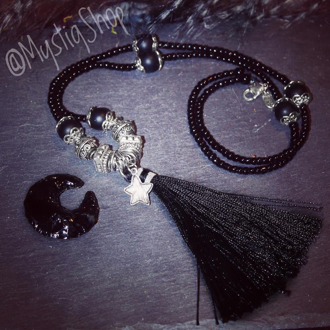 Black Tassel Necklaces