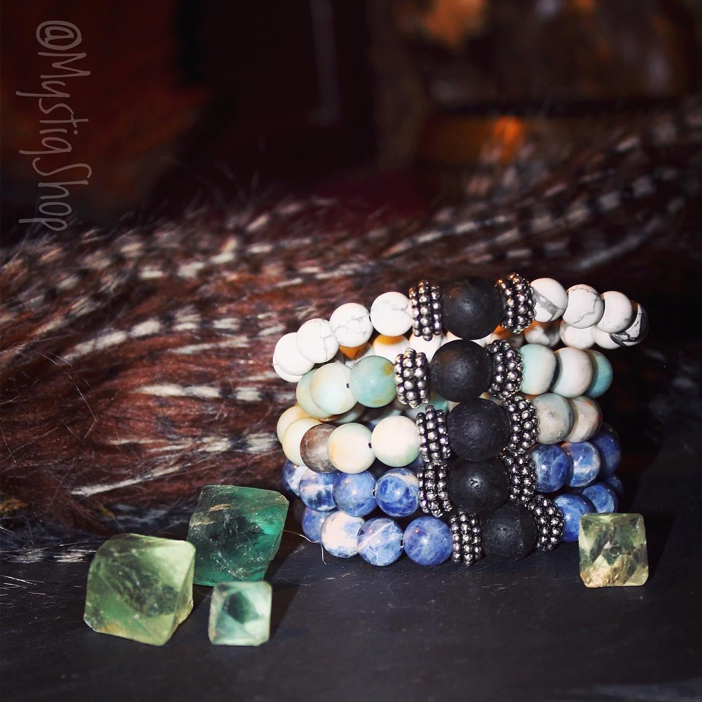 Sacred Masculine LavaRock Bracelets