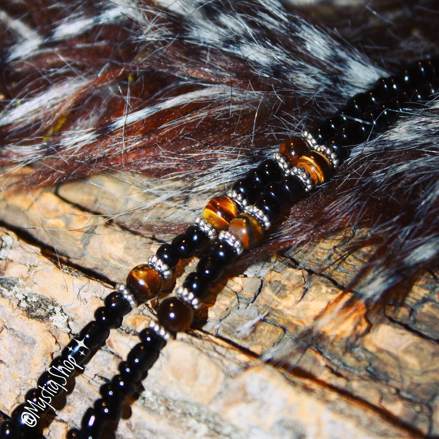 🐅Tiger’s Eye Donut Necklace