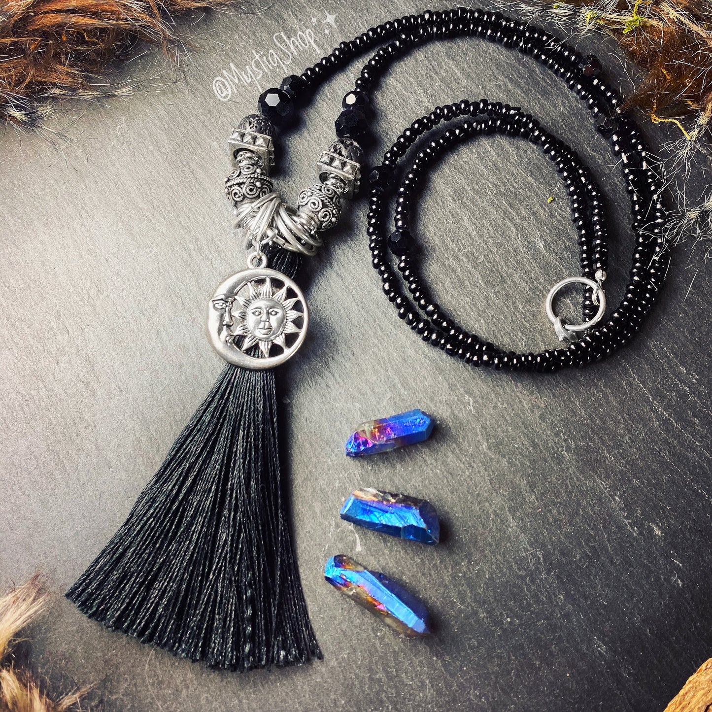 Black Tassel Necklaces