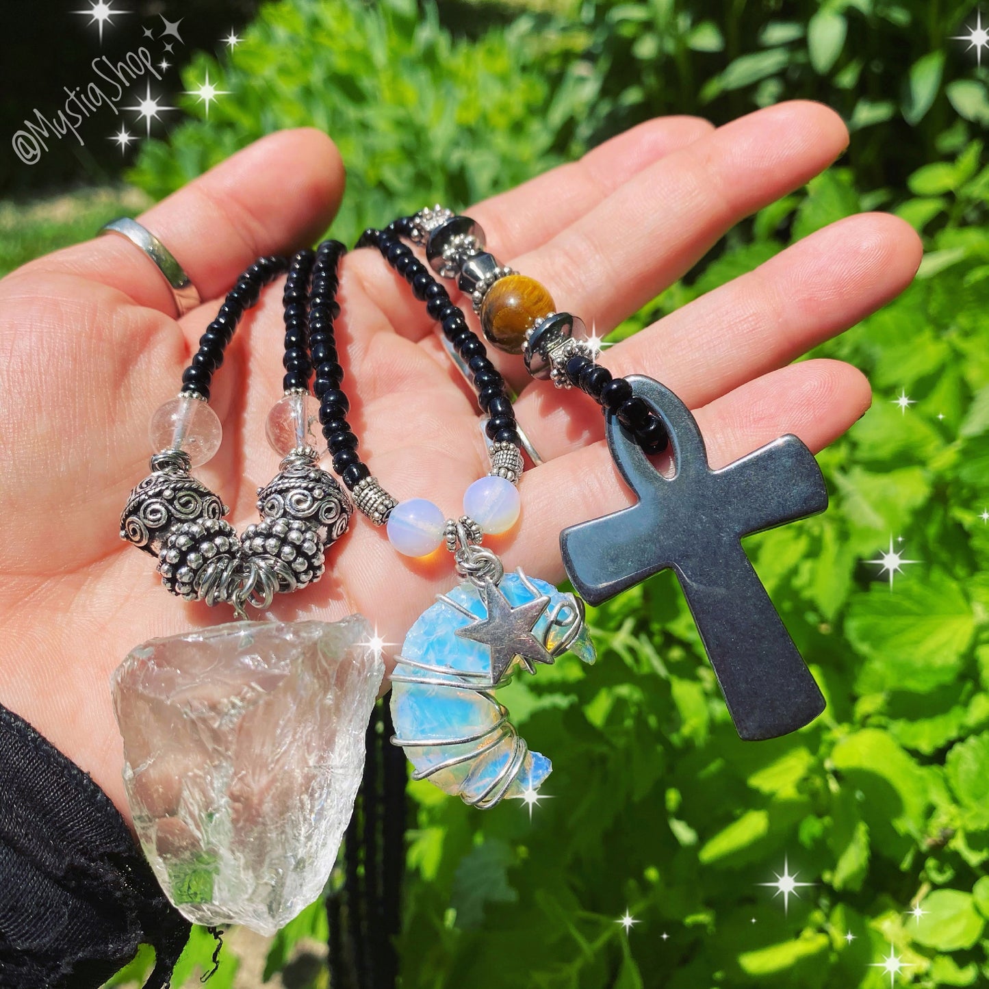 Chunky ClearQuartz Necklace